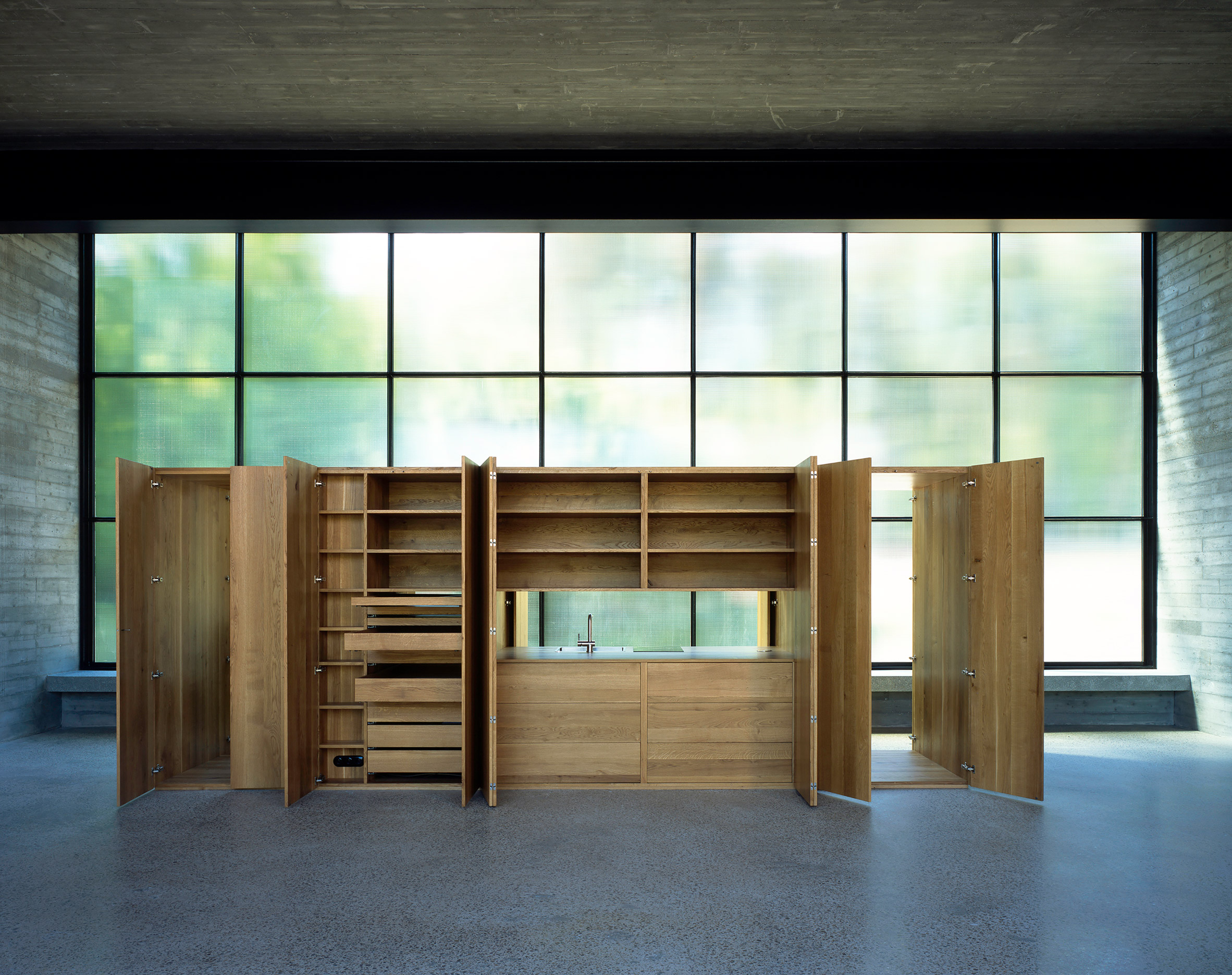 Atelier Monika Sosnowska by Architecture Club oak furniture