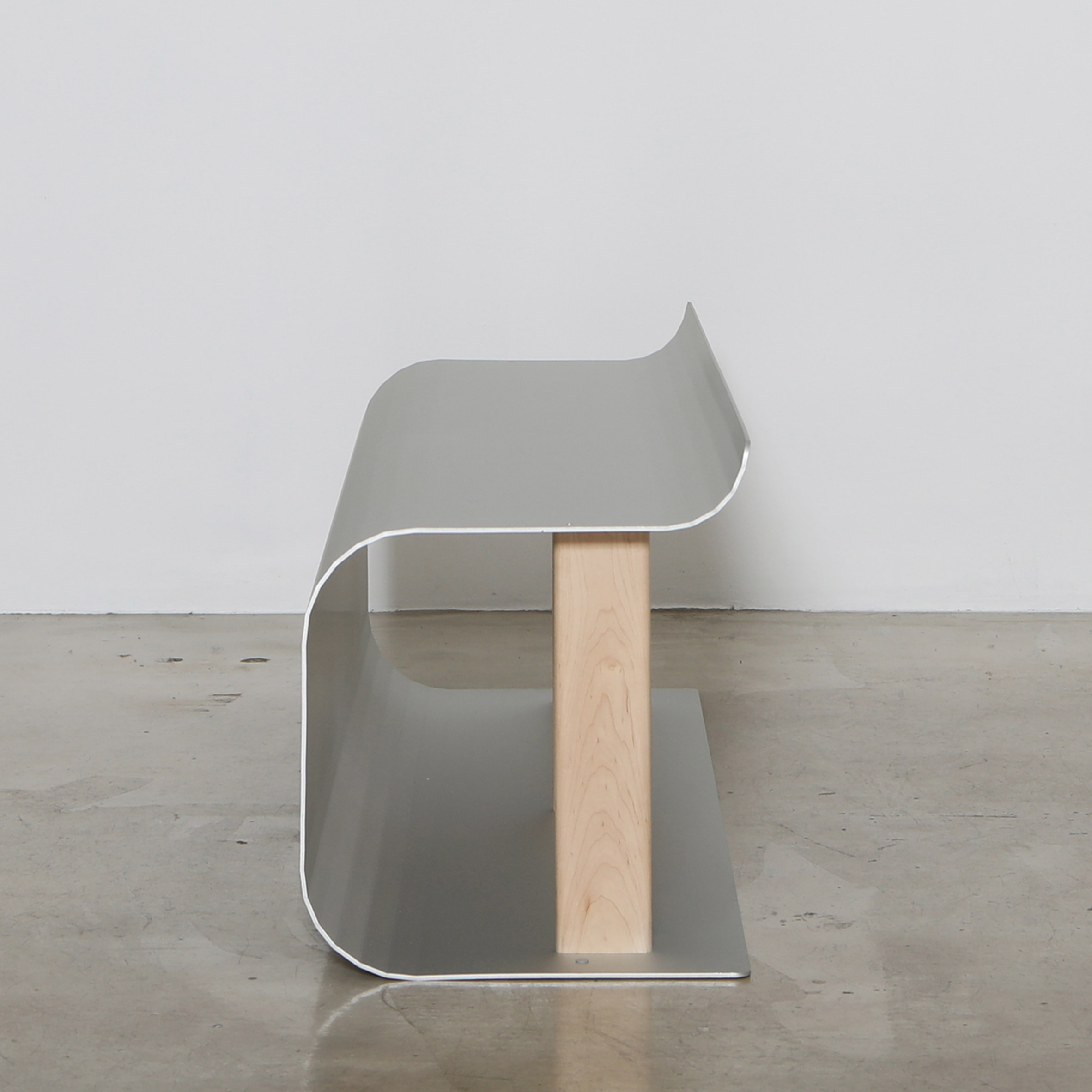 Useful Workshop's Curvature furniture is made from pressed sheet metal