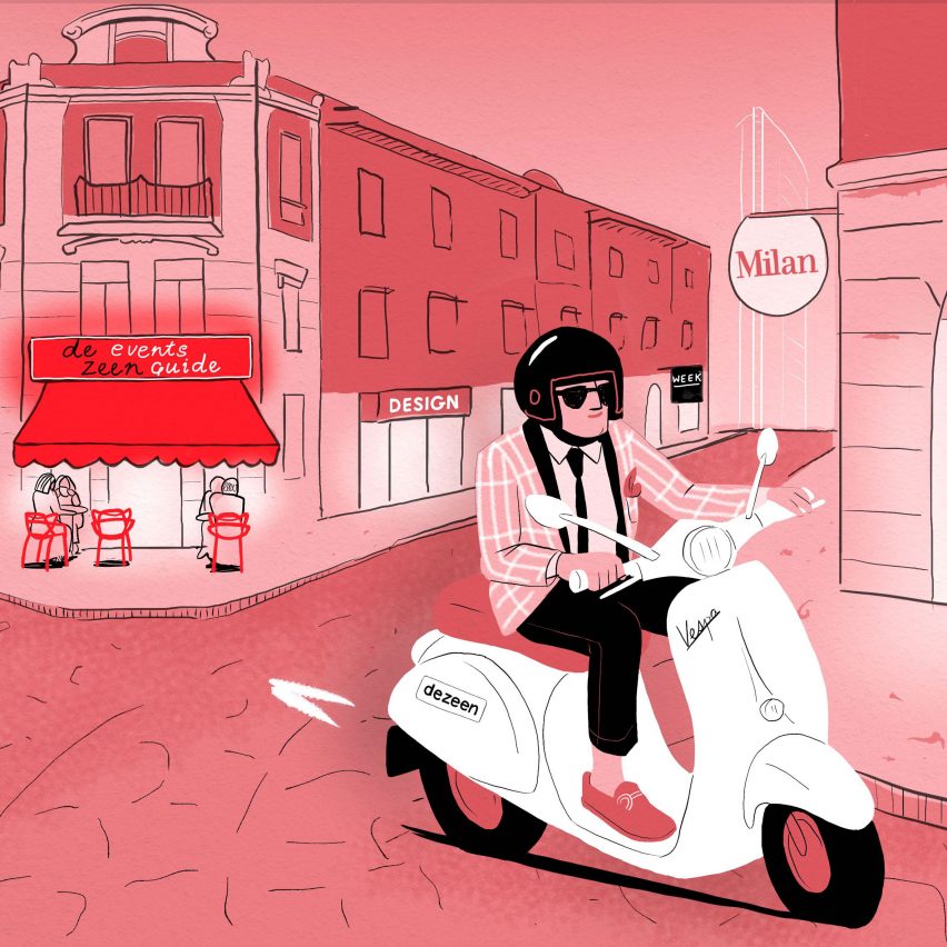 Milan design week 2020 events guide illustration by Rima Sabina Aouf