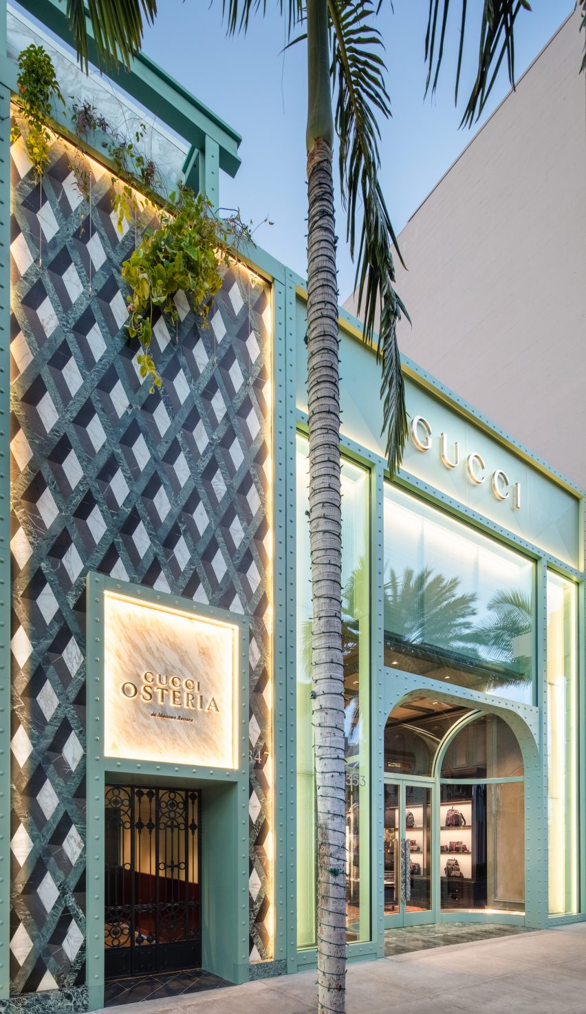 Gucci Osteria da Massimo Bottura restaurant in Los Angeles