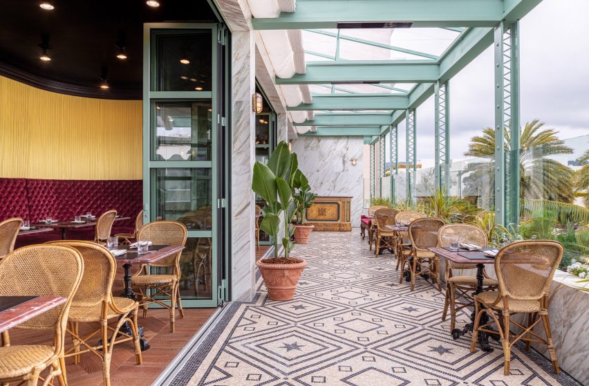 Gucci Osteria da Massimo Bottura restaurant in Los Angeles