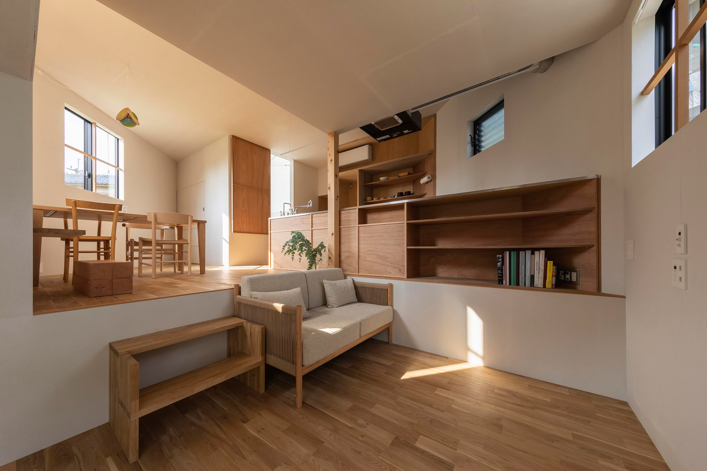House in Takatsuki by Tato Architects living room