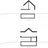 House with Three Eyes by Innauer-Matt Architekten sections