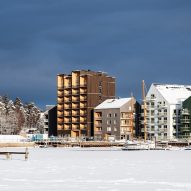 Sweden's tallest timber tower, Kajstaden, by CF Møller