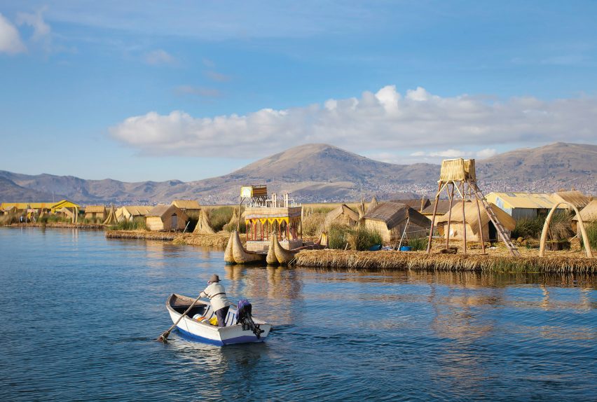 Totora Reed Floating Islands are manmade islands created from reeds in Peru