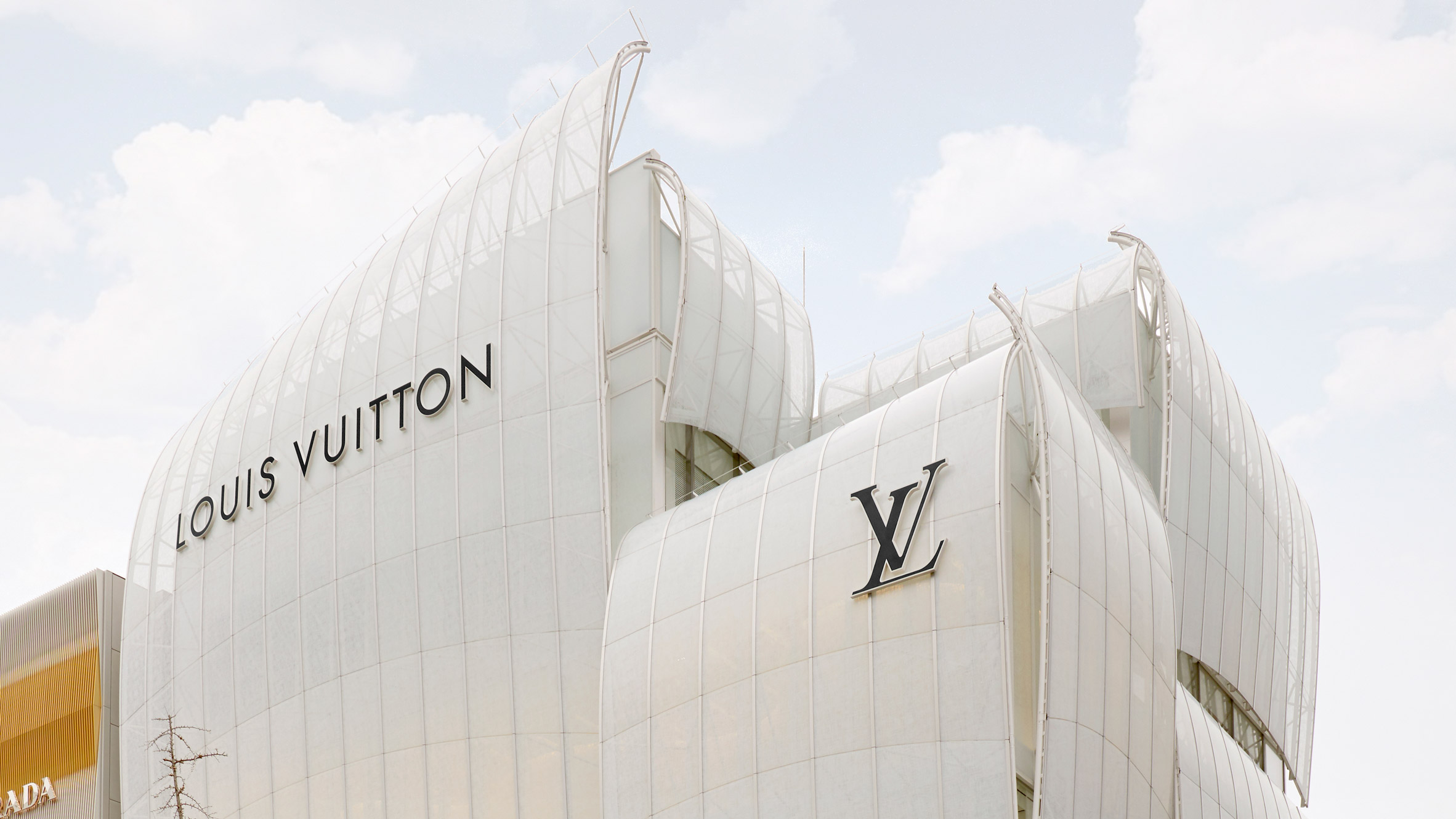 Louis Vuitton's flagship Osaka store covered in curving glass sails