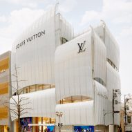 Louis Vuitton's flagship Osaka store covered in curving glass sails