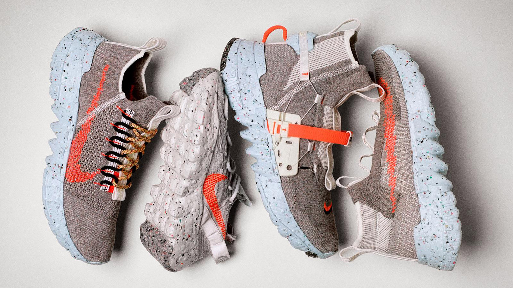 Nike Space Hippie footwear made from recycled factory