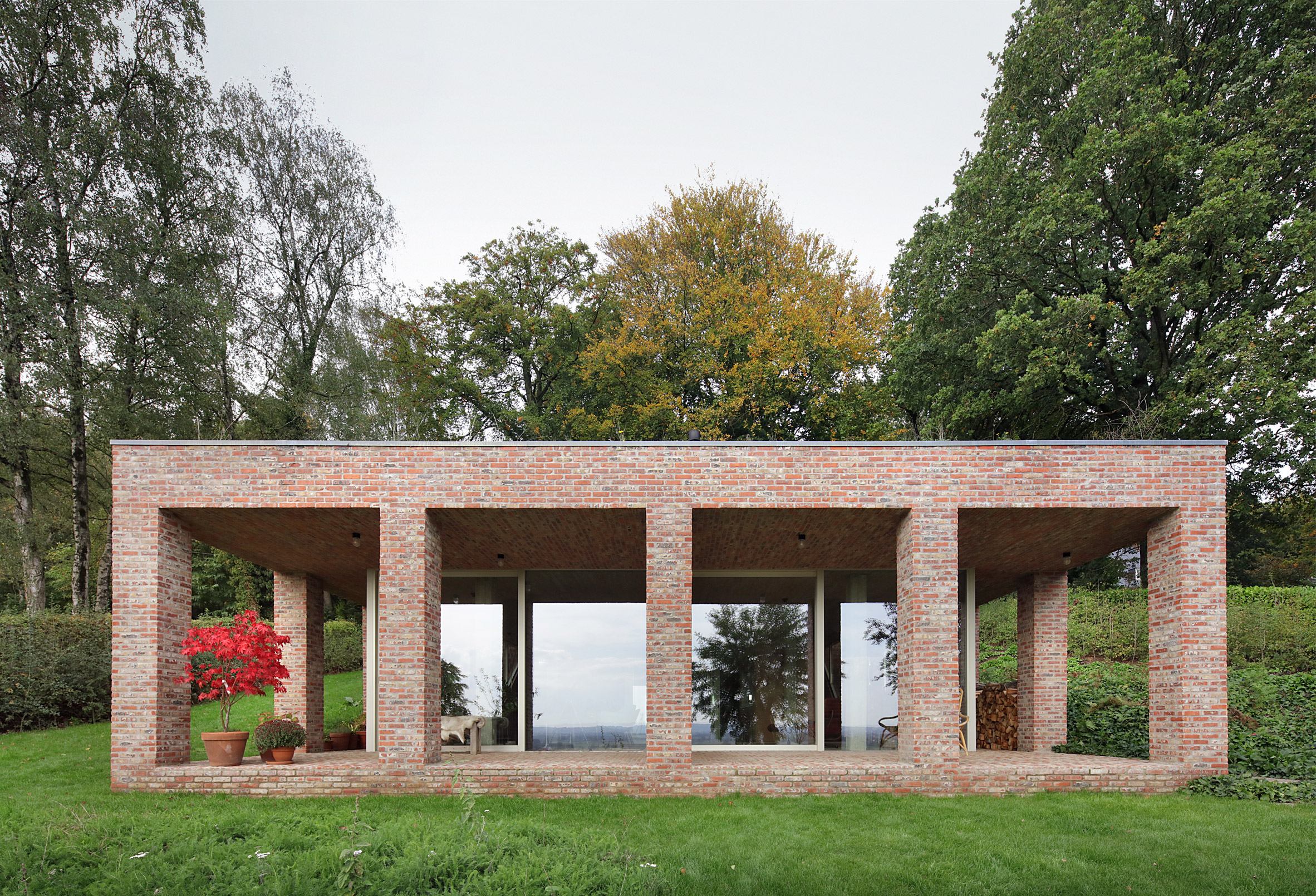 Sloped Villa by Studio Okami in Belgium