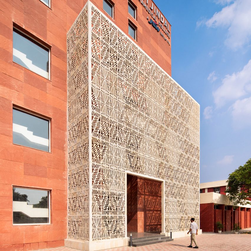 SpaceMatters uses red sandstone and marble for medical college in Agroha