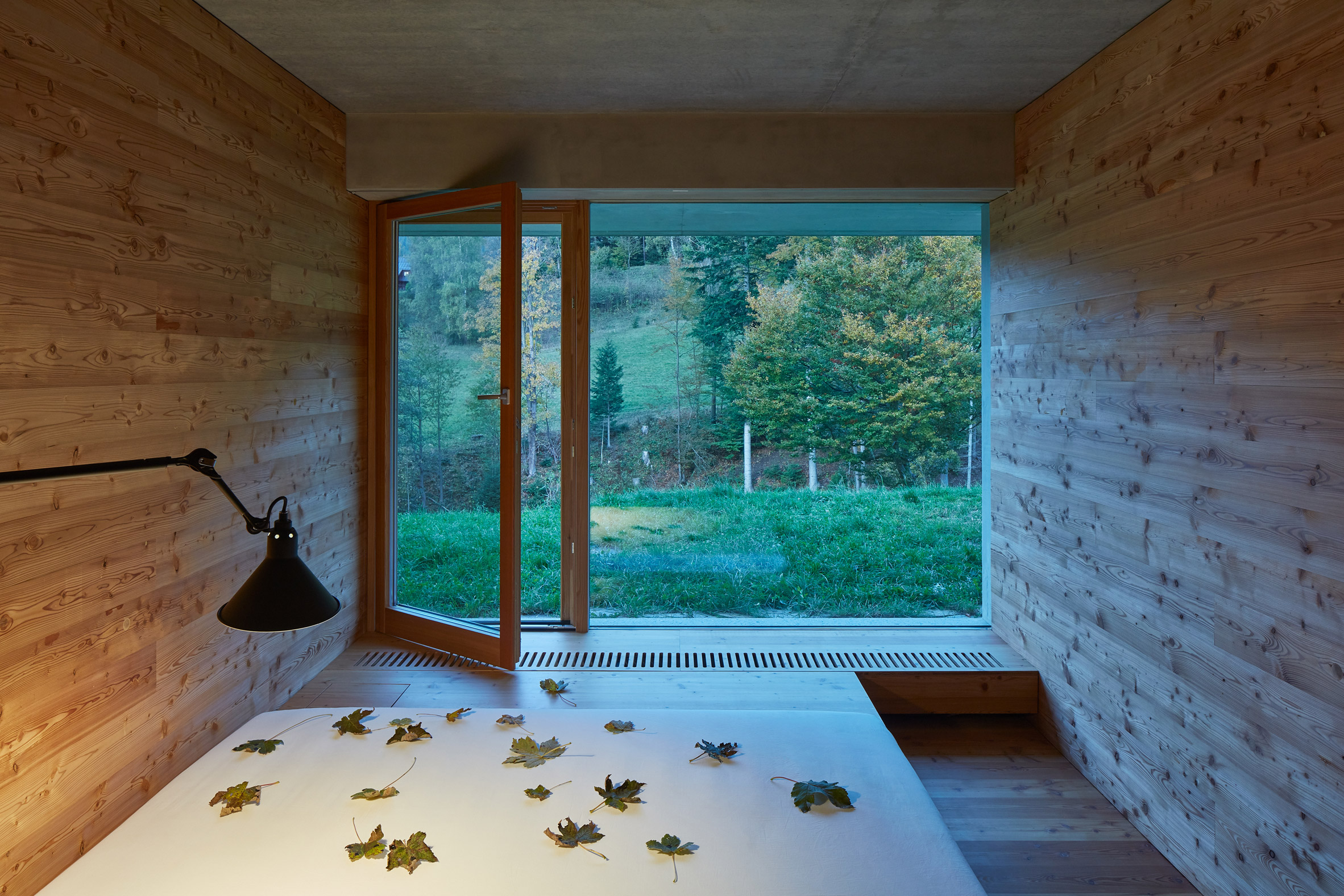 Weekend House in Beskydy by Pavel Míček Architects bedroom