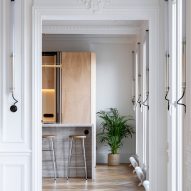 Wood Ribbon apartment by Toledano + Architects
