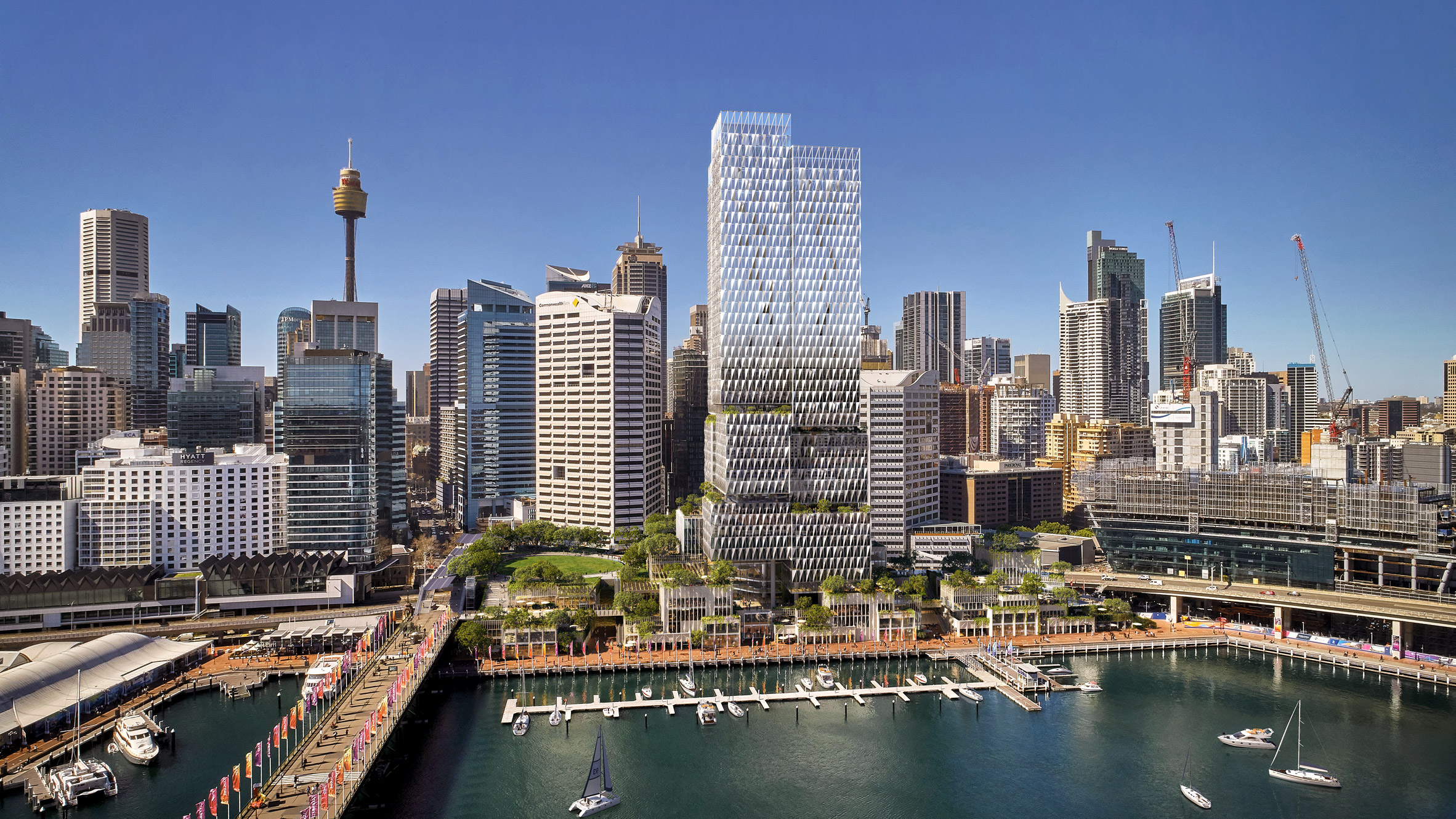 Cockle Bay Park by Henning Larsen for Sydney, Australia