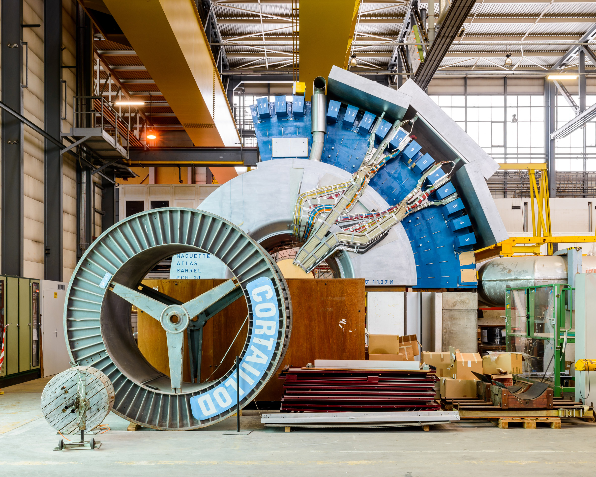 Alastair Philip Wiper, Plywood mock-up of part of the ATLAS Detector, CERN, Switzerland