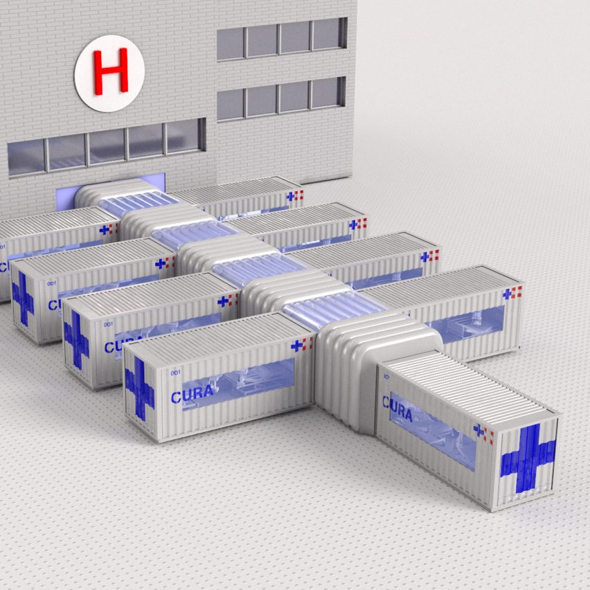 Carlo Ratti Associati designs shipping-container intensive care units for coronavirus treatment