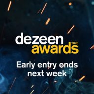 One week left to save 20 per cent on Dezeen Awards entries