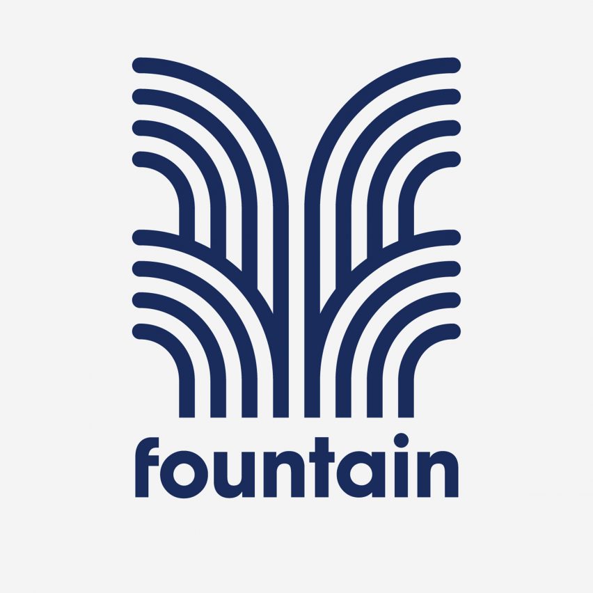 Fountain branding by Pentagram