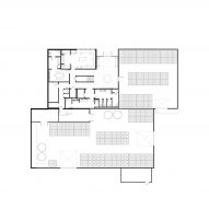 House of Flowers winery by Walker Warner Architects Ground Floor Plan
