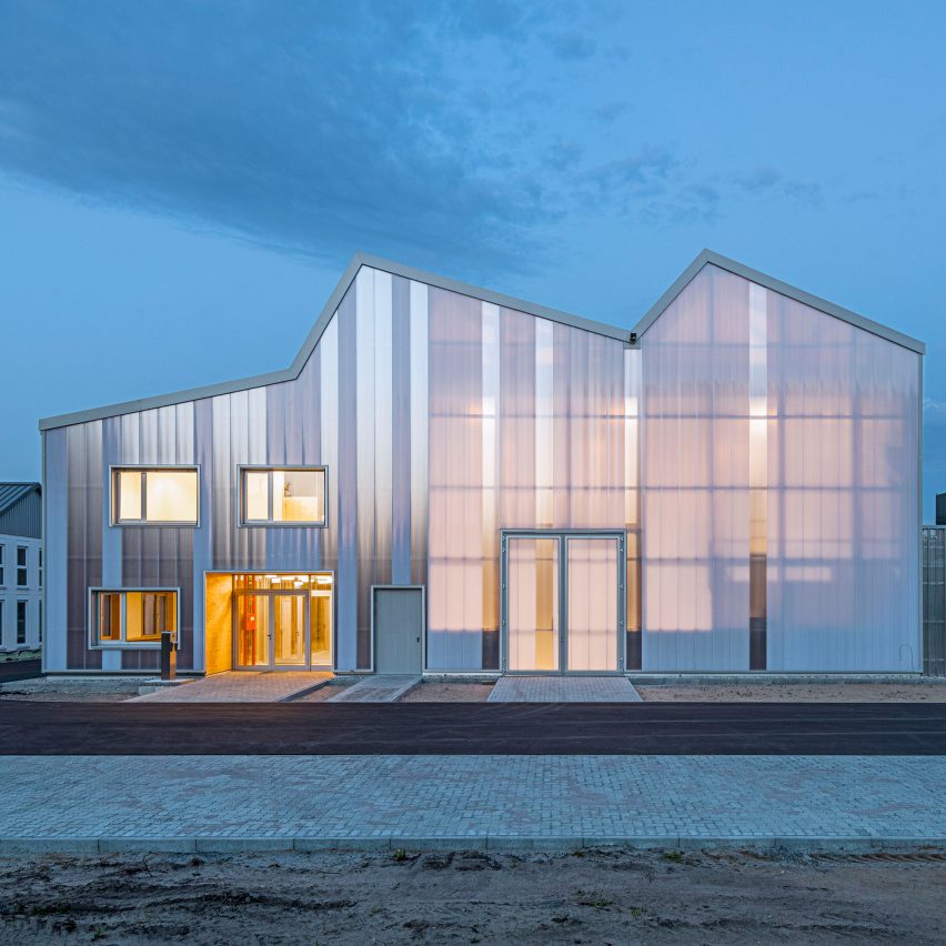 Ten translucent buildings with exteriors that allow light to pass through