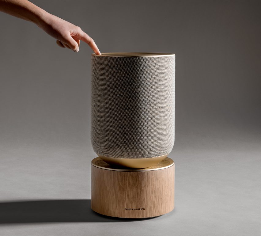 Layer designs Bang & Olufsen speaker that "visually describes how the audio functions"