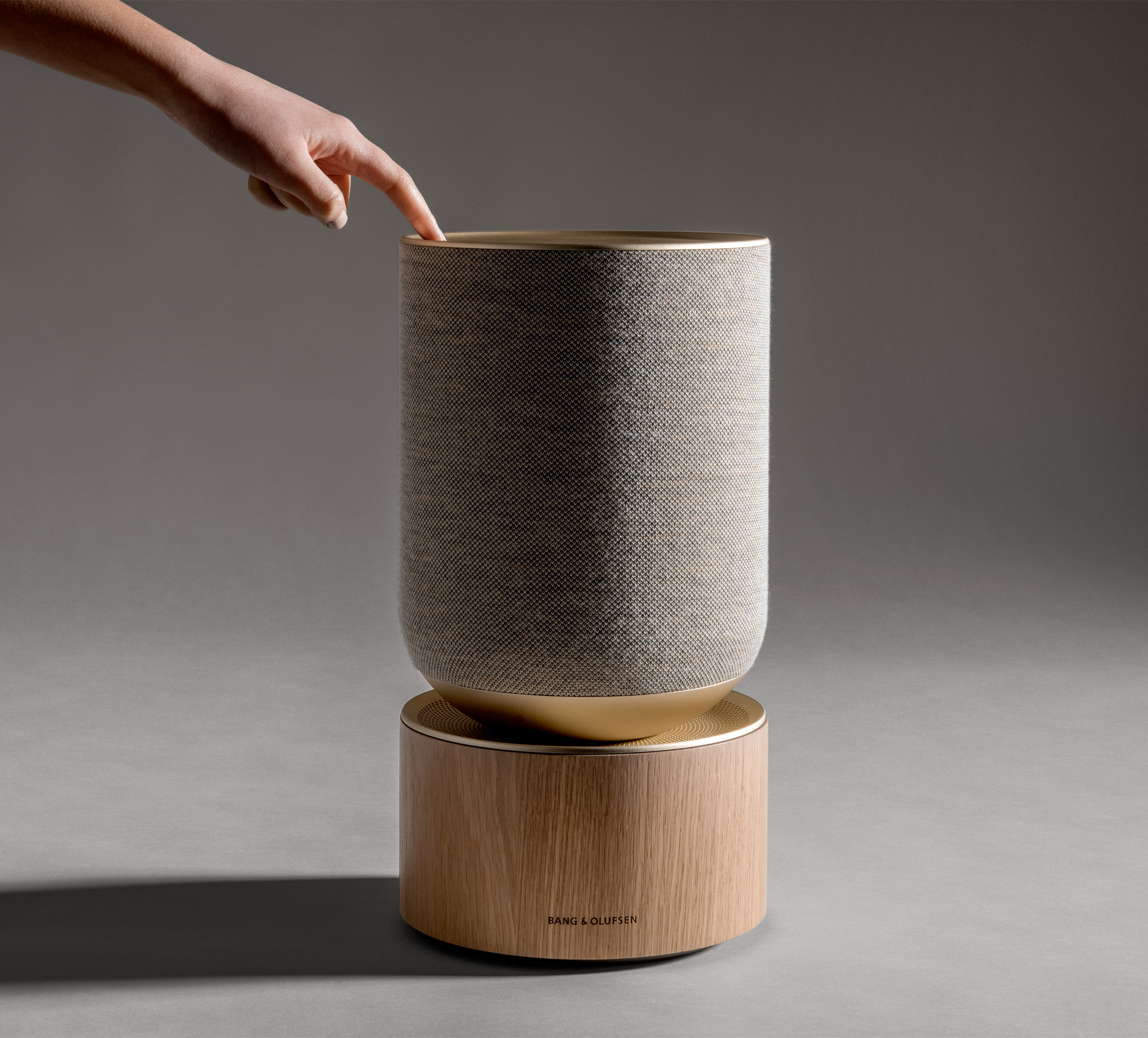Bijwerken Opnemen Staat Layer crafts Bang & Olufsen speaker from solid timber and textile