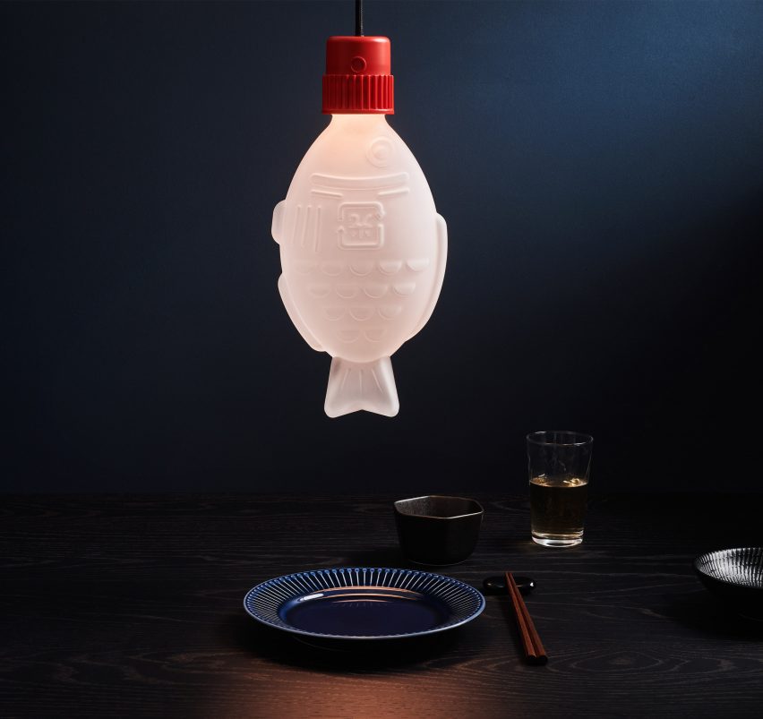 Heliograf makes lamps in the shape of sushi soy sauce bottles
