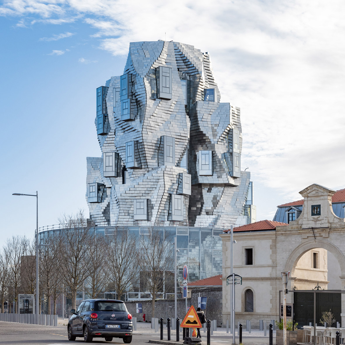 Frank Gehry's twisting Luma Arles tower nears completion in France