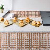 Mintchi Croissant is a São Paulo bakery filled with pastry-inspired details