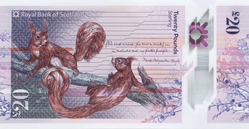 Royal Bank of Scotland's £20 note is designed to celebrate nature and culture