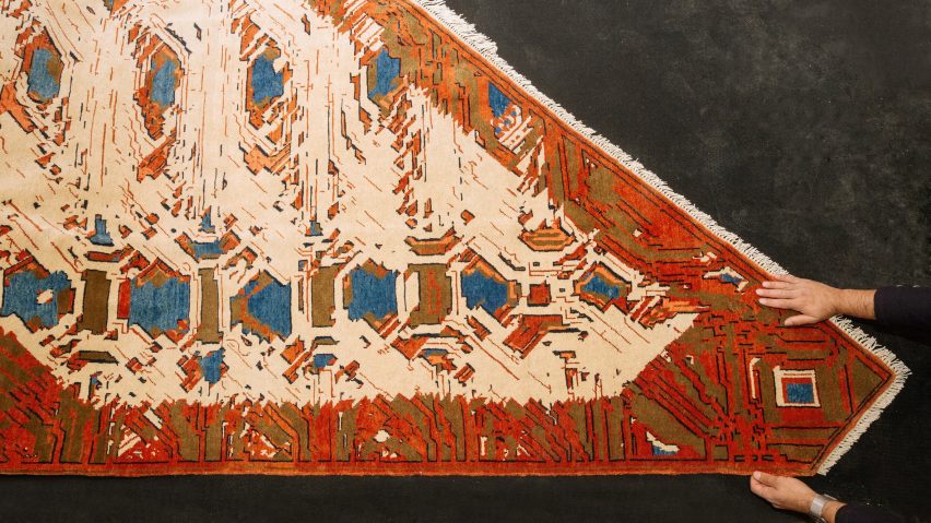 Kourosh Asgar-Irani uses parametric software to distort traditional Persian rug patterns