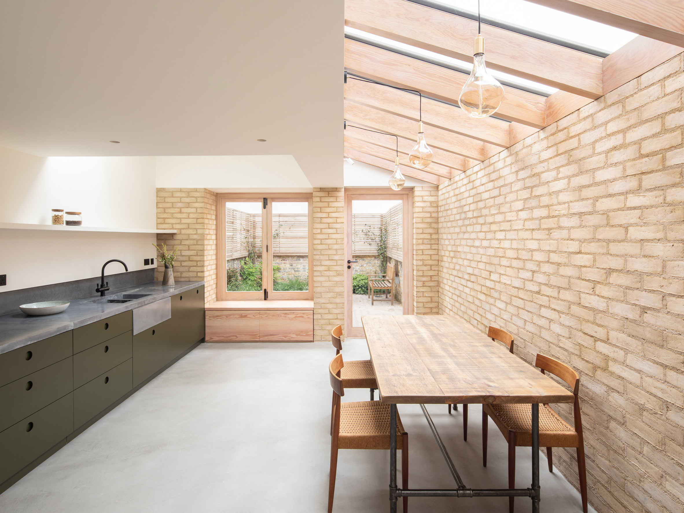 Vestry Road house extension by Oliver Leech Architects new kitchen