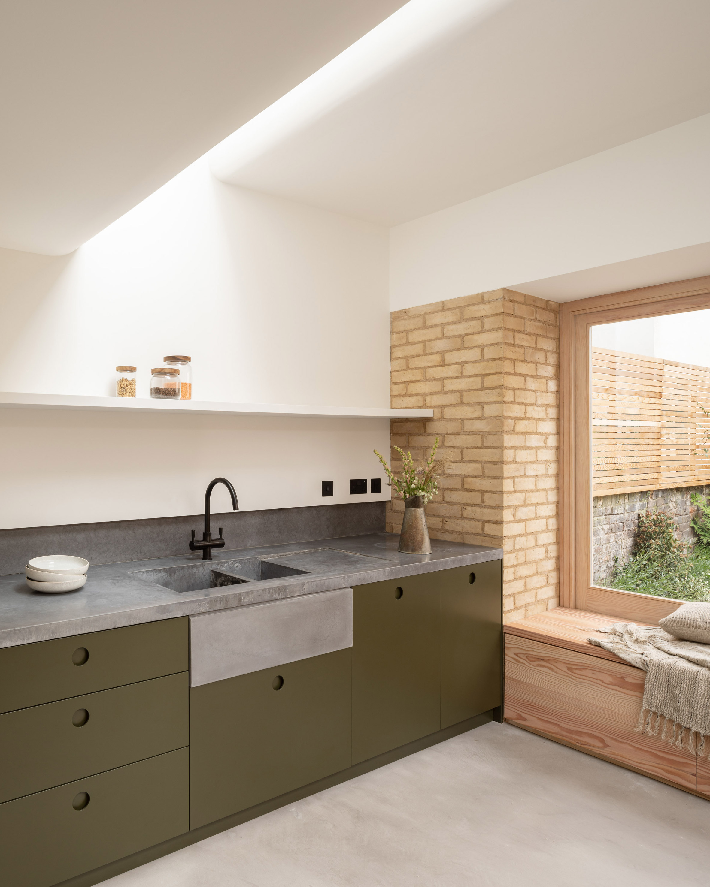 Vestry Road house extension by Oliver Leech Architects new kitchen