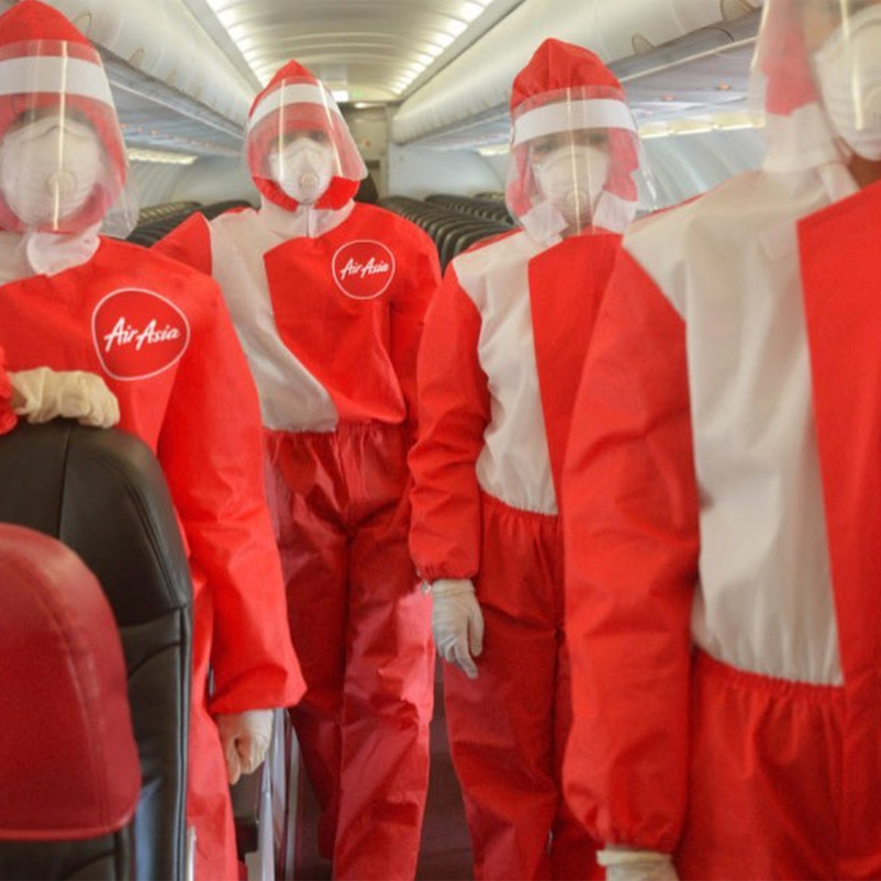 Puey Quinones designs PPE cabin crew uniform for AirAsia