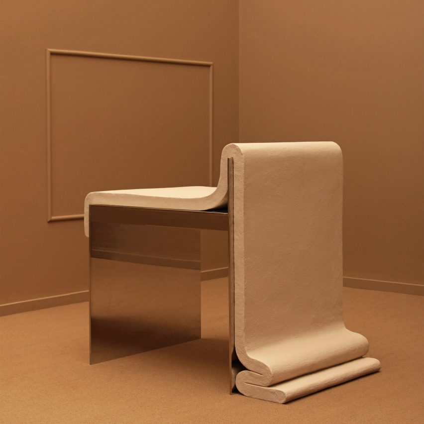 Concrete Melt Chair by Bower Studios