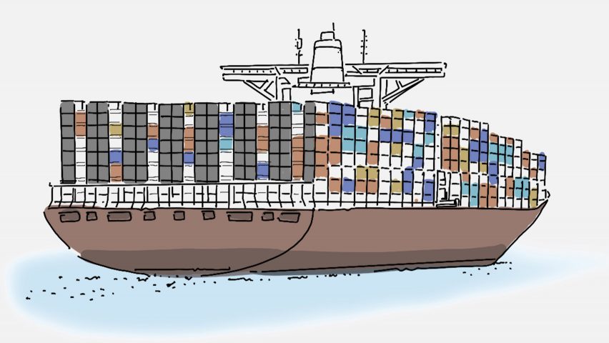 Container ship mobile coronavirus hospitals by Weston Williamson + Partners