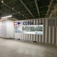Connected Units for Respiratory Ailments (CURA) intensive care  shipping-container pod by Carlo Ratti and Italo Rota