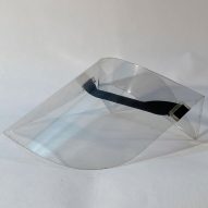 Simple origami face shield can be folded from single sheet of plastic