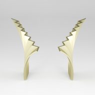 Folding Strength earrings by Mi Ding