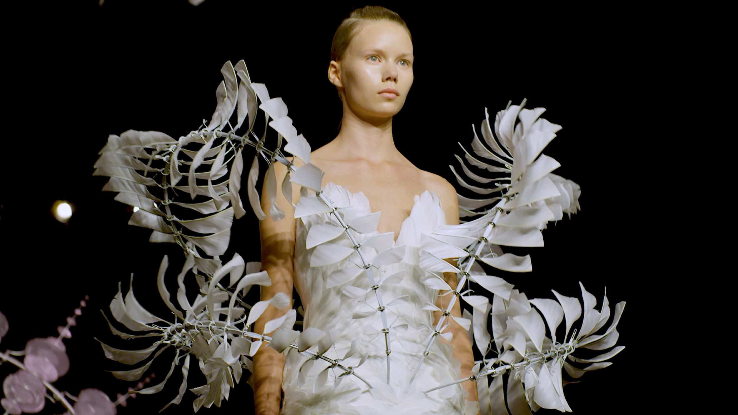 Iris van Herpen "hopes you can't see where her garments begin and the skin ends" 