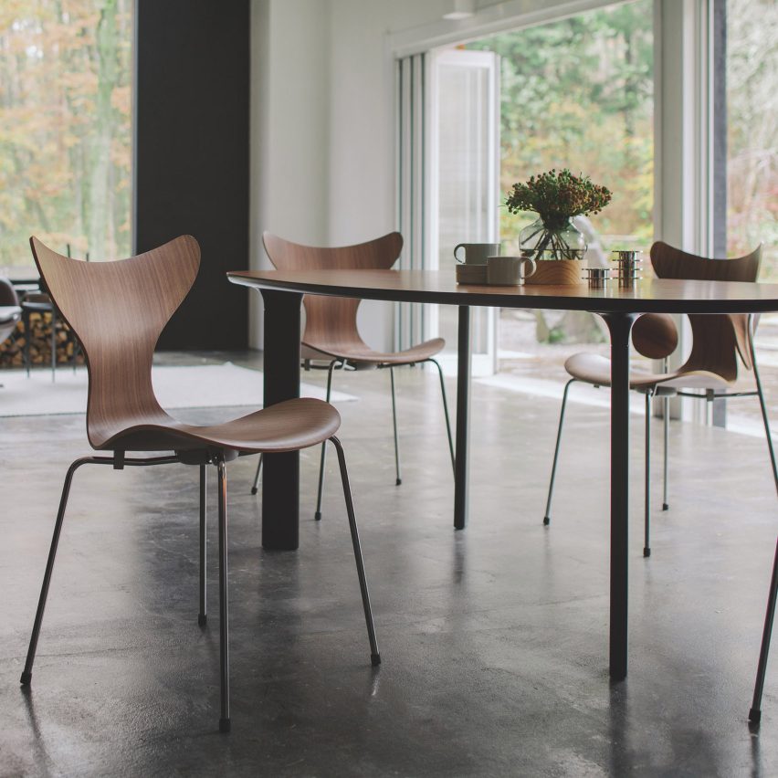 50th anniversary Lily chair by Arne Jacobsen for Fritz Hansen