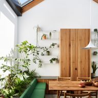 Austin Maynard Architects adds plant-filled conservatory in centre of Newry house