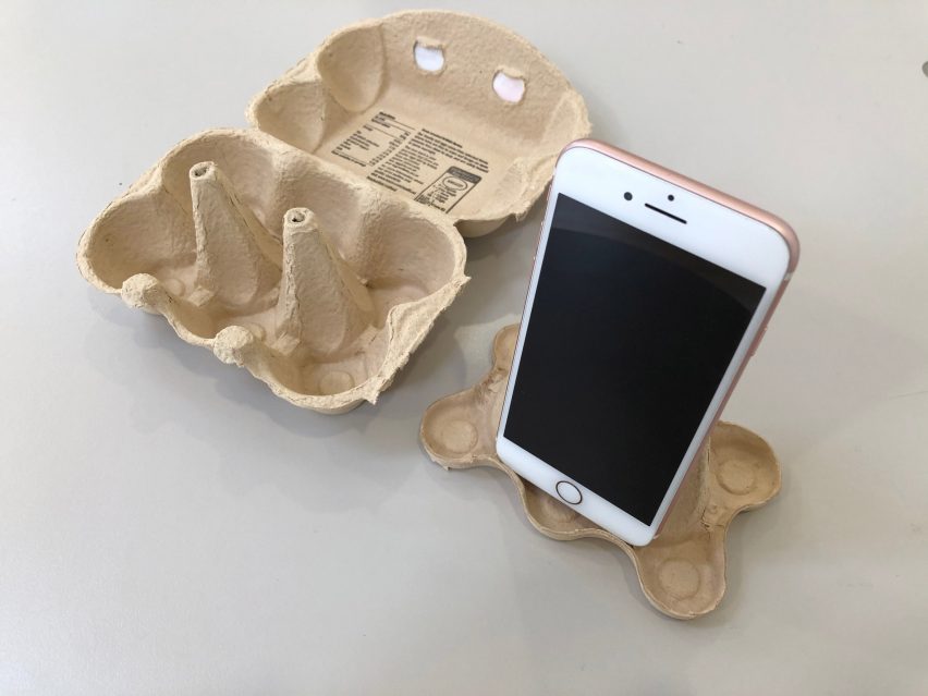 Paul Priestman Makes Diy Smartphone Stand From An Egg Box - Diy Cell Phone Stand Cardboard