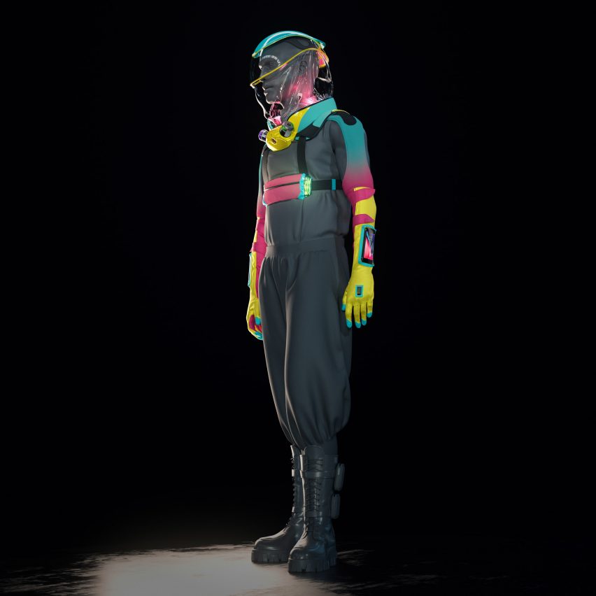 Production Club designs drink- and vape-friendly PPE suit for clubbing during a pandemic