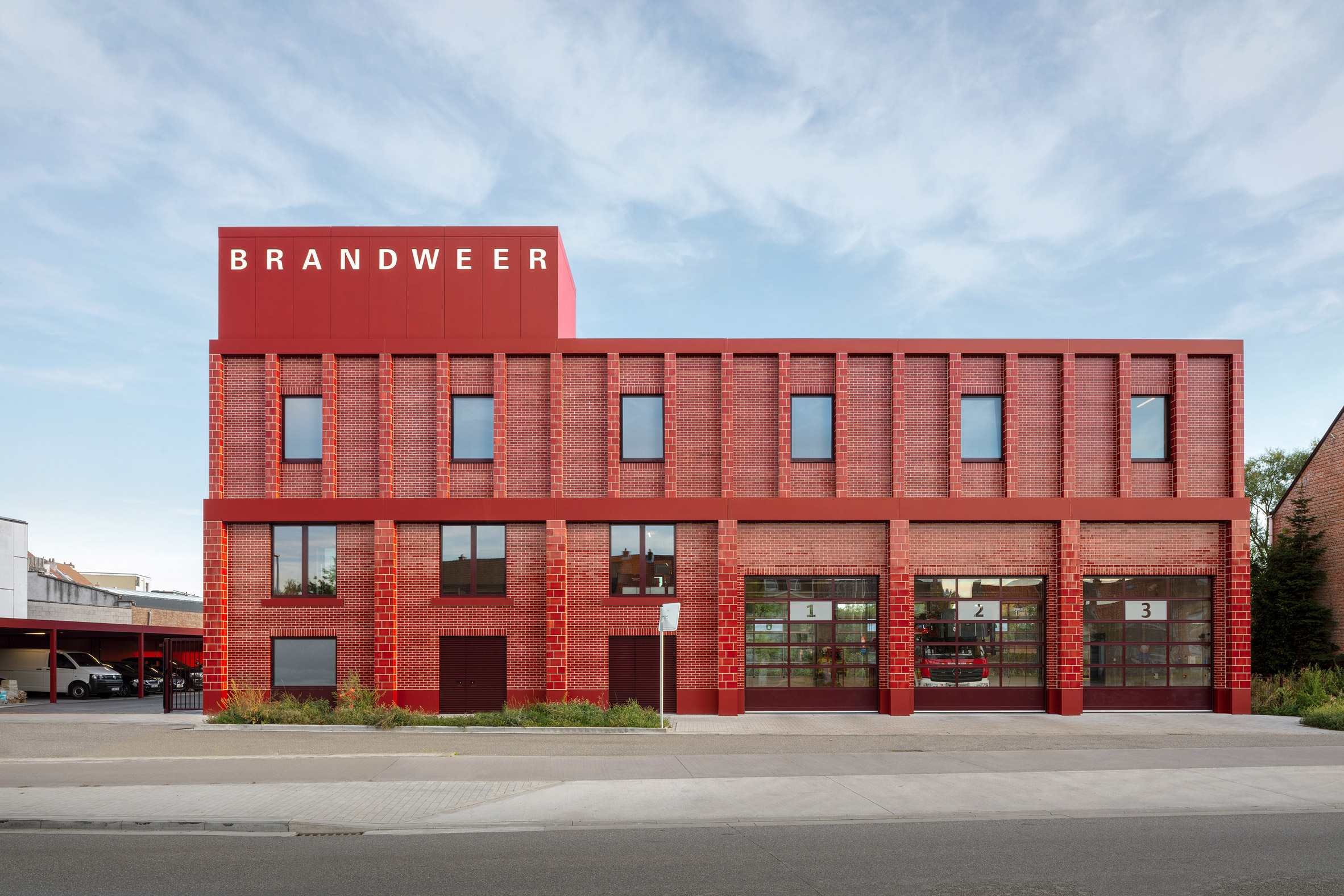 Red Fire Station Wilrijk by Happel Cornelisse Verhoeven