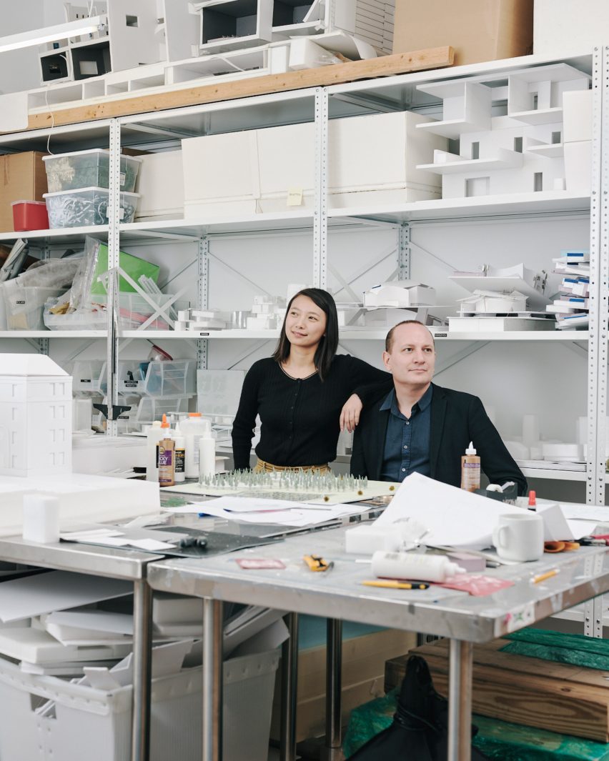 Florian Idenburg and Jing Liu of architecture practice SO-IL and MAAT executive director Beatrice Leanza speaks to Dezeen live as part of Virtual Design Festival's collaboration with MAAT