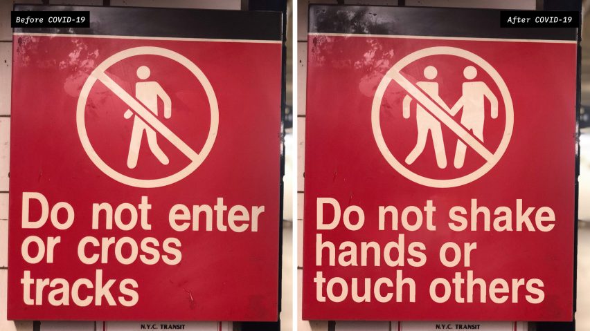 NYC Social Distancing Signs