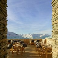 Gütsch restaurant complex at Mount Gütsch, Andermatt, Switzerland, by Studio Seilern Architects