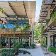 Studio Saxe adds plant-covered athletic centre to Costa Rican hotel