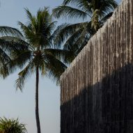 Bamboo-formed concrete walls