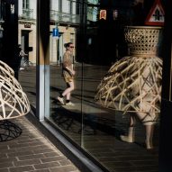 Livable's Well-Distance-Being project uses wearable rattan cages to aid social distancing